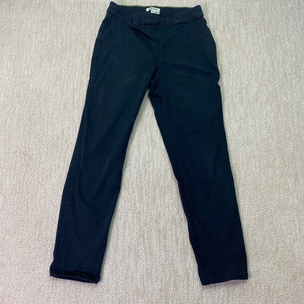 Orvis Pants Black Stretch Cotton Blend Womens Size 8